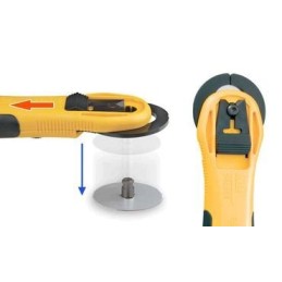 Nóż krążkowy OLFA RTY-2/NS – 45 mm Quick-Change z podwójną osłoną | Bielsko-Biała