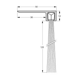 Wymiary uszczelki F8-120