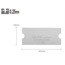 Wymiary ostrzy GSB-2S
