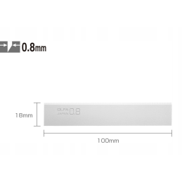 Wymiary ostrza Olfa BS08-6B