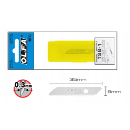 Wymiary ostrza Olfa TSB-1