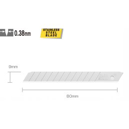 Wymiary ostrza Olfa AB-50S