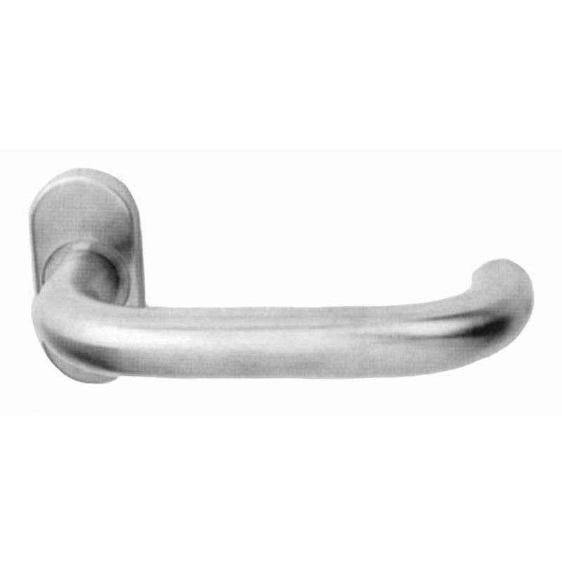 Klamka INOX "U" na rozecie owalnej