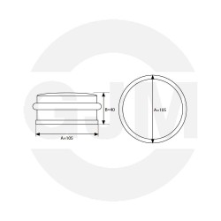 ODBÓJ DRZWIOWY WOLNOSTOJĄCY SATYNA