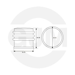 ODBÓJ DRZWIOWY WOLNOSTOJĄCY SATYNA